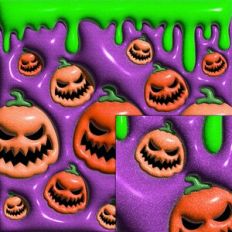 halloween inflated pattern