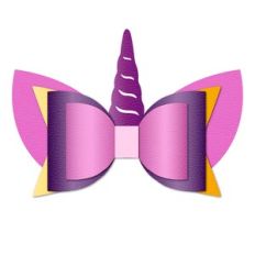 Unicorn Hair Bow Template