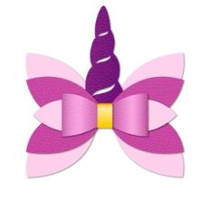 Unicorn Hair Bow Template