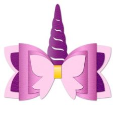 Unicorn Hair Bow Template