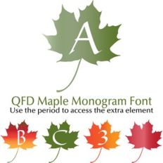 QFD Maple Monogram Font