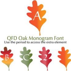 QFD Oak Monogram Font