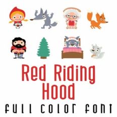 Red Riding Hood Full Color Font