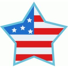 usa flag star