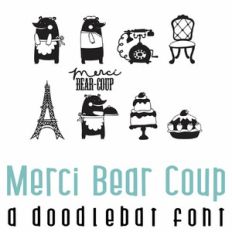 Merci Bear Coup Doodlebat Font