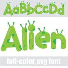 Alien Color Font