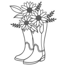 Sunflowers in Boots