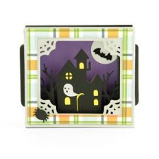 A2 Shadow Box Card Haunted House
