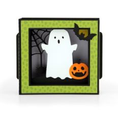 A2 Shadow Box Card Halloween Ghost