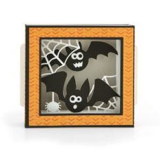 A2 Shadow Box Card Halloween Bats