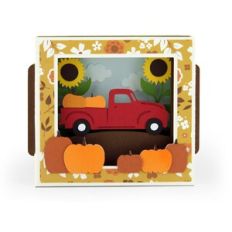 A2 Shadow Box Card Fall Truck