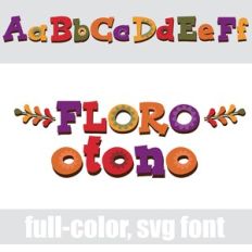 Floro Otoño Color Font