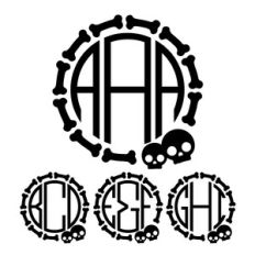 Monogram Basic - Skull and Bones
