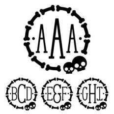 Monogram Type - Skull and Bones