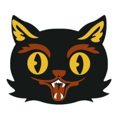 Vintage Cat Face