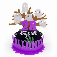 Days Till Halloween 3D Paper With Swappable Numbers And Ghosts