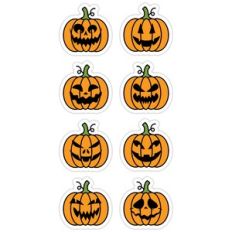 Jack-O-Lantern Sticker Set