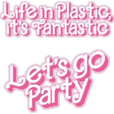 Let's go party sticker set