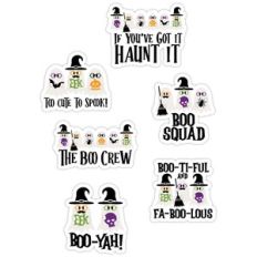 Too cute to spook sticker set