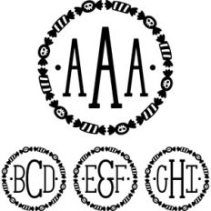 Monogram Type - Halloween Candy