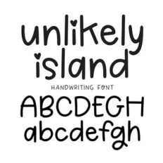 BFC Unlikely Island Cute Quirky Goodnotes Handwriting Font