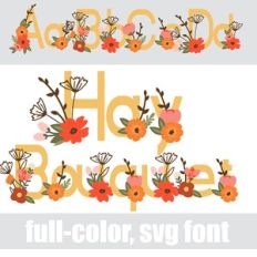 Hay Bouquet Color Font