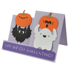 Off We Go A-Haunting Side Step Card