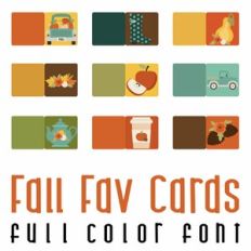 Fall Favs Cards Full Color Font