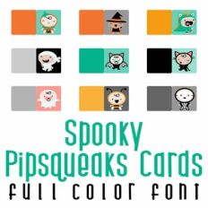 Spooky Pipsqueaks Cards Full Color Font