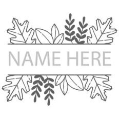 Fall Leaf Split Frame