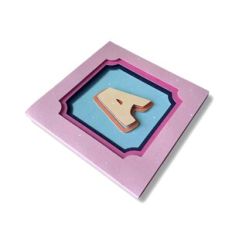 ALPHABET CARD WITH DISPLAY - A
