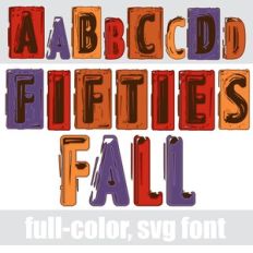 Fifties Fall Color Font