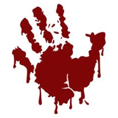 Bloody Hand Print