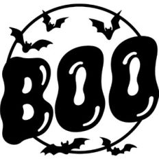 Boo! Bats Moon