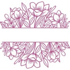 floral split frame