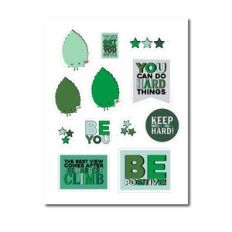 Encourage-Mint Sticker Sheet