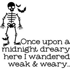 Once upon a midnight dreary