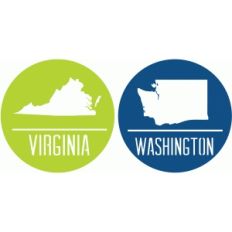 state badges - va wa