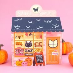 Halloween Black Cat Bakery 3D Box