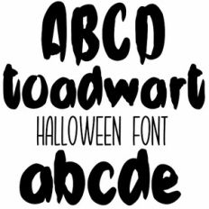 toadwart halloween font