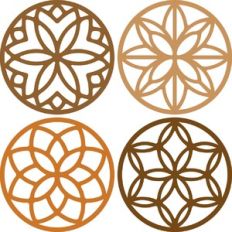 Round Drink Coaster Set