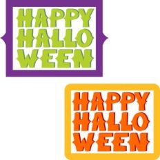 happy halloween phrase