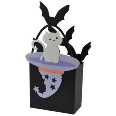 Flying Halloween Kitty Treat Box