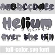 Helium Over the Hill Color font