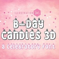 ZP PN B-day Candles 3D