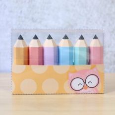 Acetate Pencil Box Yellow