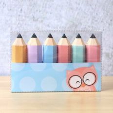 Acetate Pencil Box Blue