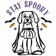 dog ghost spooky season
