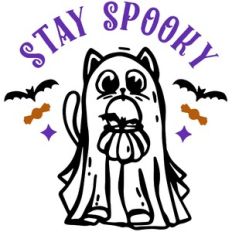 cat ghost - stay spooky