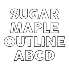 BFC Sugar Maple Outline Bold Block Basic Font